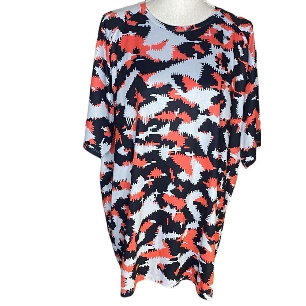 Under Armour The Tech Tee Men's Sz XXL Black Orange 2.0 Camo Short Sleeve Shirt